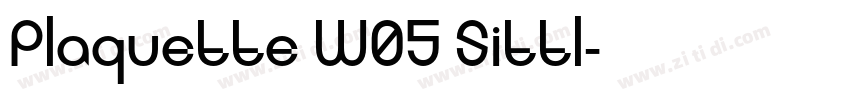 Plaquette W05 Sittl字体转换